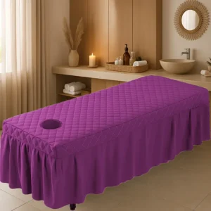Housse de table de massage avec trou pour le visage