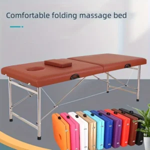 Table de massage portable pliable avec trou pour le visage - Relaxation complète du corps
