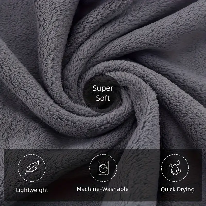 Lot de 18 serviettes de bain corail ultra-douces - Image 3