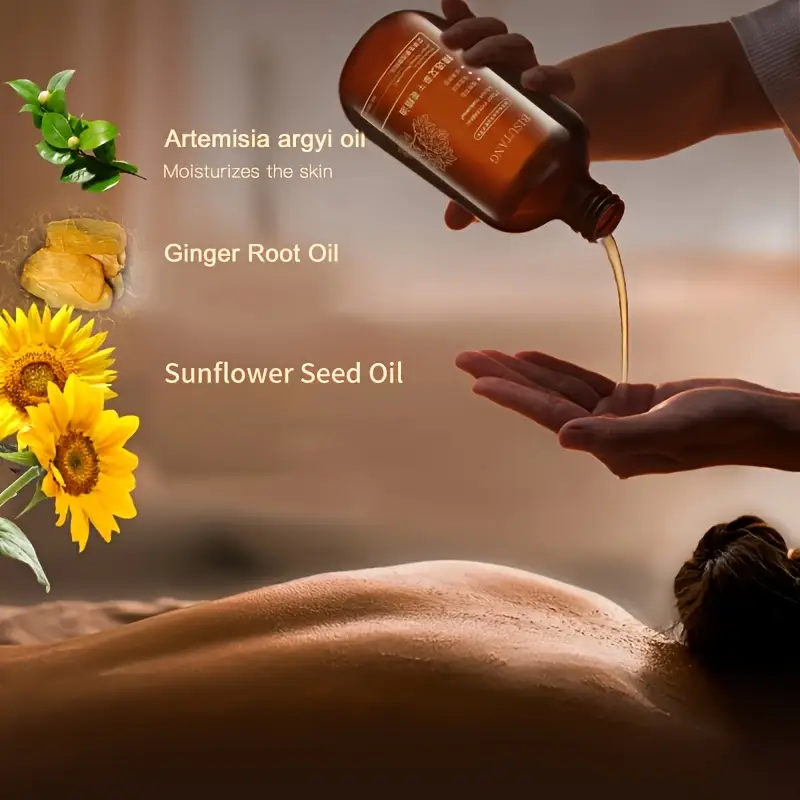 Huile de massage à l'armoise et au gingembre BISUTANG - Image 4