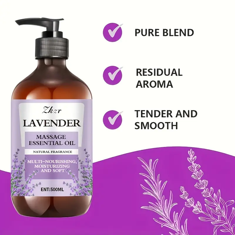 Huile de massage à la lavande - Image 3