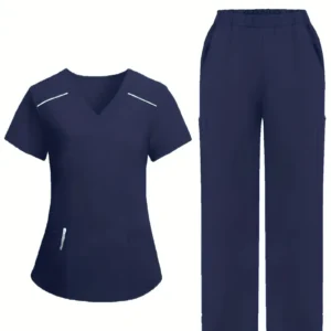 Ensemble de gommage décontracté à col en V pour femme