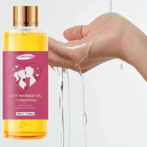 Huile de massage pour couples - Contient de l'acide hyaluronique,