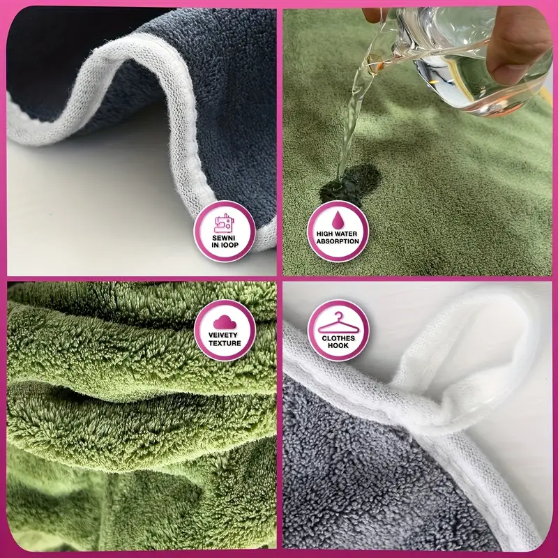 Lot de 18 serviettes de bain corail ultra-douces - Image 4