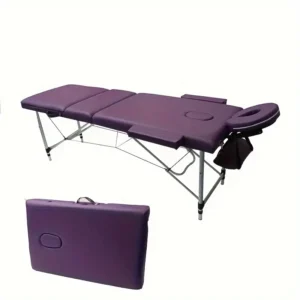 Table de massage professionnelle portable, pliable en 3 parties